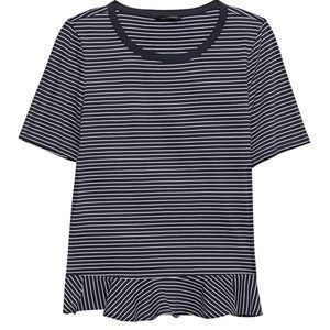 (NWOT) Banana Republic Ruffle Hem Couture Tee